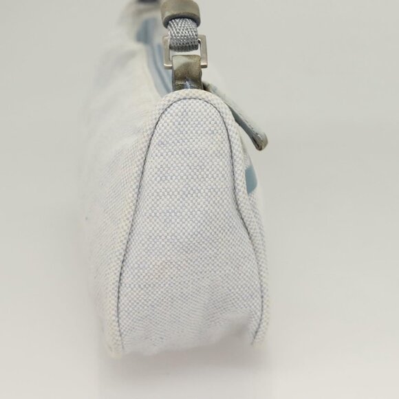 PRADA Sports Accessory Pouch Canvas Light Blue Silver Auth - Picture 5 of 16